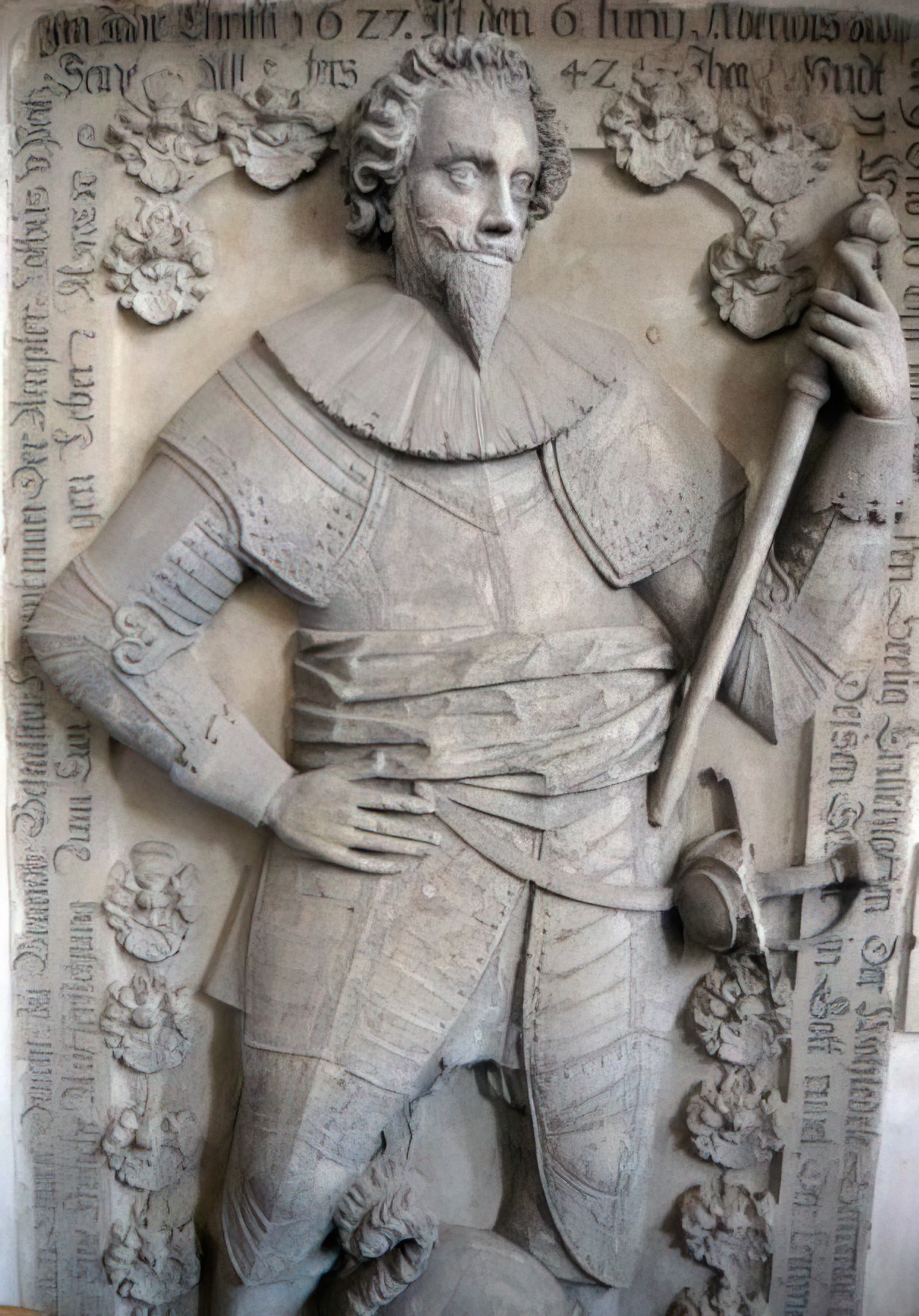 Gebhard XXIII. vA 1584-1627 in Cottbus Grabstein für Eva v. Alvensleben in Beeskow