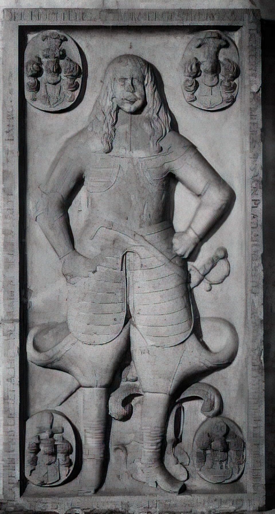 Grabstein für Erasmus v. Platen (1590-1663) Grabstein für Erasmus v. Platen (1590-1663)