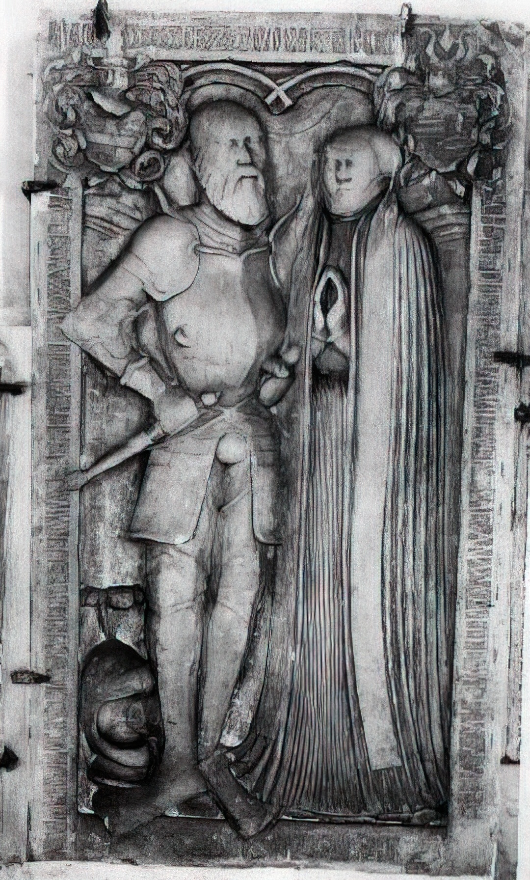 Grabsteine für Valentin I. von Alvensleben (1529-1594) und seiner Gemahlin Anna, geb. von Veltheim (1532-1565), Nicolaikirche Grabsteine für Valentin I. von Alvensleben (1529-1594) und seiner Gemahlin Anna, geb. von Veltheim (1532-1565), Nicolaikirche