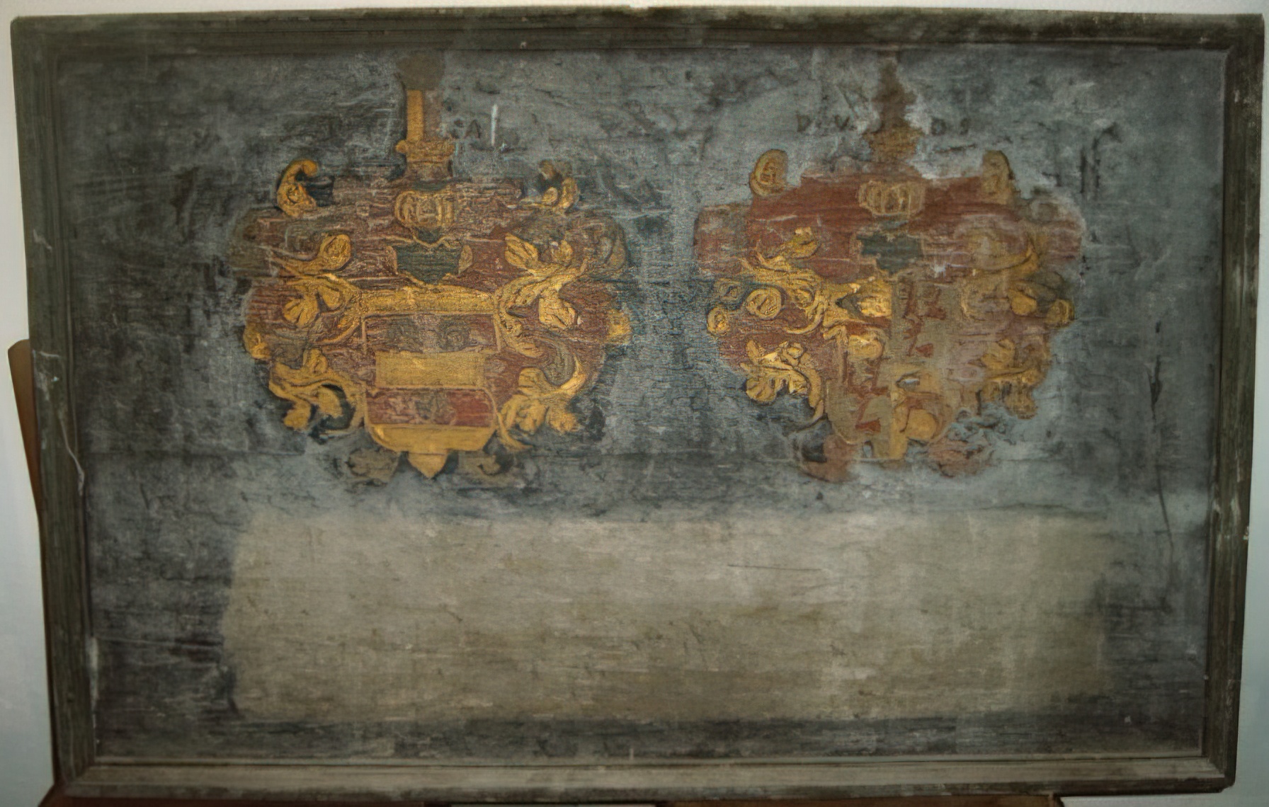 Wiedergefundene Gedenktafel für Joachim III. (1612-1645) Wiedergefundene Gedenktafel für Joachim III. (1612-1645)