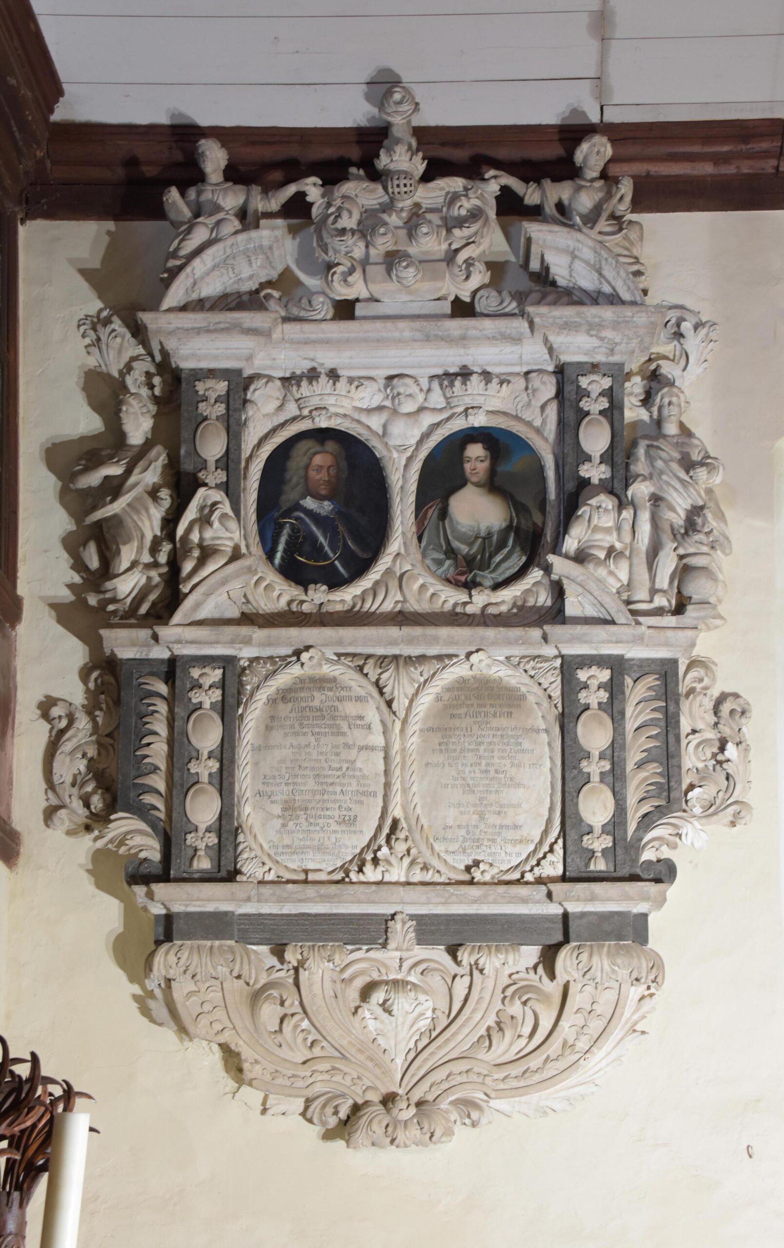 Epitaph Gebhard Johann III. v. Alvensleben (1667-1738) und seiner Frau Augusta Ehrengard (1677-1725)